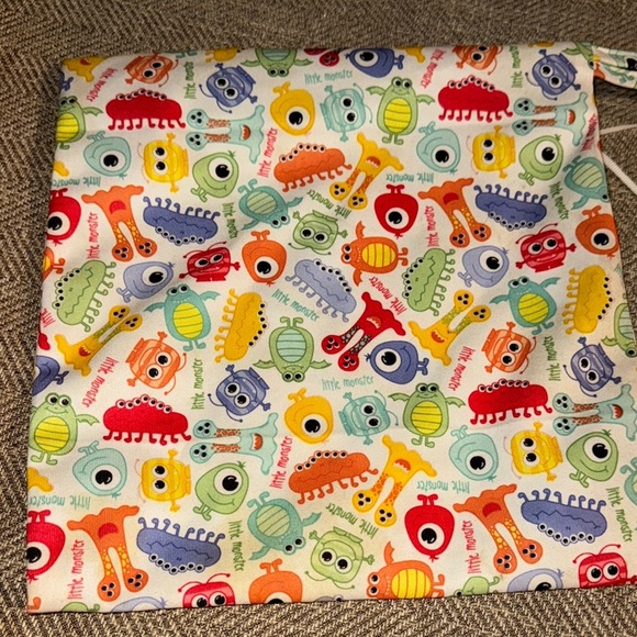 Little Monster Dry Wet Bag Children's Swim Diaper Waterproof Zipper Pouch - Picture 6 of 11